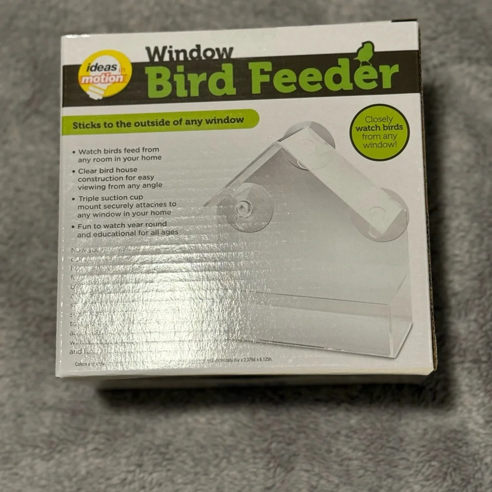 Clear Window Bird Feeder by Ideas in Motion